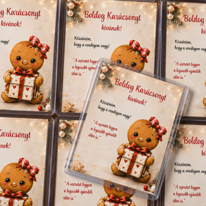 Egyedi karácsonyi hűtőmágnes � személyre szabott vendégajándék, köszönetajándék, céges ajándék - Meska.hu