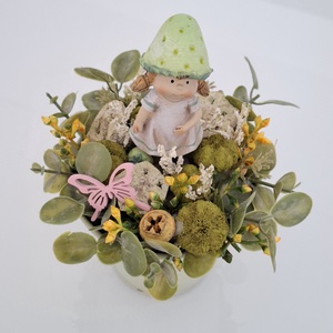 Tavaszi asztaldísz  - otthon & életmód - virágdekoráció - virágdíszek - asztali virágdísz - Meska.hu