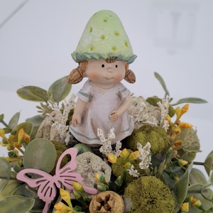 Tavaszi asztaldísz  - otthon & életmód - virágdekoráció - virágdíszek - asztali virágdísz - Meska.hu