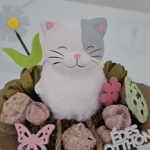 Cicás asztaldísz - otthon & életmód - virágdekoráció - virágdíszek - asztali virágdísz - Meska.hu