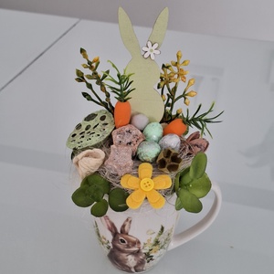 Húsvéti dísz bögrében - Meska.hu