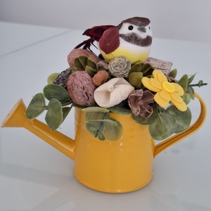 Tavaszi dekoráció madárral  - Meska.hu