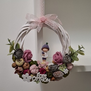 Levendula figurás kopogtató, Otthon & Életmód, Virágdekoráció, Virágdíszek, Dekor koszorúk, kopogtatók, , MESKA