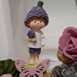 Levendula figurás kopogtató - otthon & életmód - virágdekoráció - virágdíszek - dekor koszorúk, kopogtatók - Meska.hu