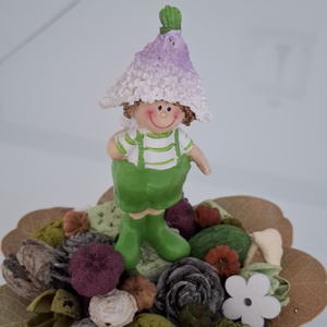 Levendulás asztaldísz  - otthon & életmód - virágdekoráció - virágdíszek - virágdísz kaspóban - Meska.hu