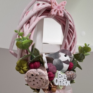 Kopogtató madárral - otthon & életmód - dekoráció - ajtó- és ablak dekoráció - ajtódísz & kopogtató - Meska.hu