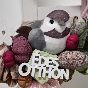 Kopogtató madárral - otthon & életmód - dekoráció - ajtó- és ablak dekoráció - ajtódísz & kopogtató - Meska.hu