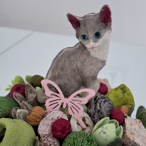 Cicás asztaldísz - otthon & életmód - virágdekoráció - virágdíszek - asztali virágdísz - Meska.hu