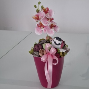 Virágdísz orchideával - Meska.hu
