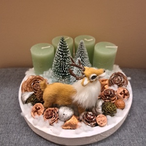Adventi asztaldísz - karácsony - adventi díszek - adventi asztaldísz - Meska.hu