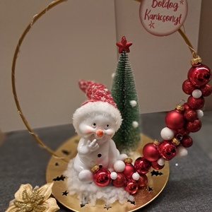 Ledes karácsonyi asztaldísz, Karácsony, Karácsonyi lakásdekoráció, Ünnepi asztaldekoráció, , MESKA