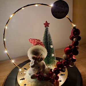 Ledes karácsonyi asztaldísz - karácsony - karácsonyi lakásdekoráció - ünnepi asztaldekoráció - Meska.hu