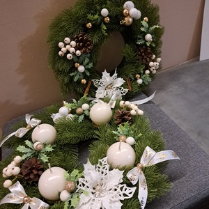 Karácsonyi kopogtató - otthon & életmód - dekoráció - ajtó- és ablak dekoráció - ajtódísz & kopogtató - Meska.hu