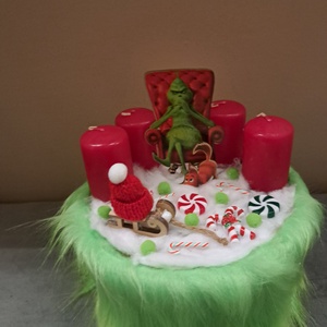 Grincses adventi dísz - Meska.hu