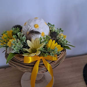 Húsvéti asztaldísz, Ünnepi díszek, dekorációk, Húsvéti díszek és dekorációk, Húsvéti virágos díszek, , MESKA
