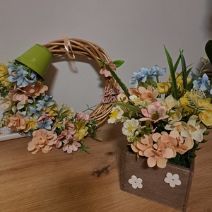 Tavaszi szett, Otthon & Életmód, Dekoráció, Ajtó- és ablak dekoráció, Ajtódísz & Kopogtató, , MESKA