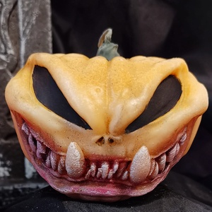 Halloween gyertya, szörnyű töl - otthon & életmód - gyertya, illat, aroma - gyertya - Meska.hu