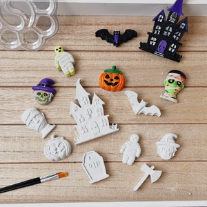Festhető gipszfigurák szett, Halloween  - Meska.hu