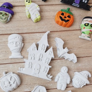 Festhető gipszfigurák szett, Halloween  - diy (csináld magad) - egységcsomag - Meska.hu Festhető gipszfigurák szett, Halloween  - diy (csináld magad) - egységcsomag - Meska.hu