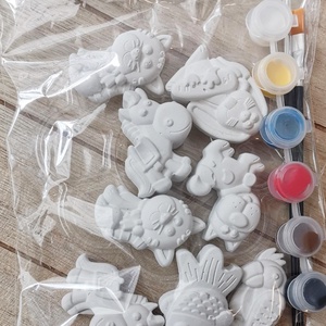 Festhető gipszfigurák szett, Stitch - diy (csináld magad) - egységcsomag - Meska.hu