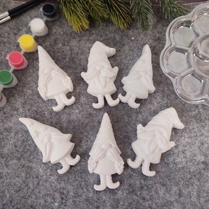 Festhető gipszfigurák szett, Manó , DIY (Csináld magad), Egységcsomag, Gipszöntés, Kerámia, MESKA