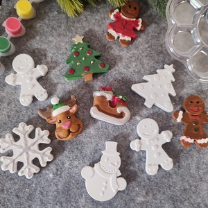 Festhető gipszfigurák szett, Mezi  - diy (csináld magad) - egységcsomag - Meska.hu