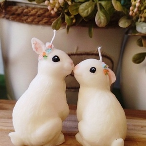  Kis nyuszik - kézműves gyertya - otthon & életmód - gyertya, illat, aroma - gyertya - Meska.hu