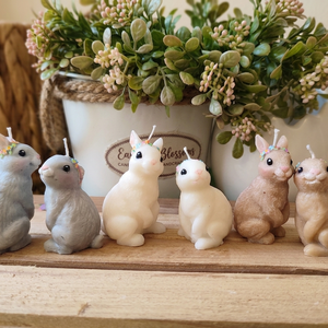  Kis nyuszik - kézműves gyertya - otthon & életmód - gyertya, illat, aroma - gyertya - Meska.hu