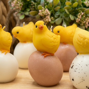   Tojás kiscsibével - kézműves húsvéti gyertyák - otthon & életmód - gyertya, illat, aroma - gyertya - Meska.hu