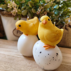   Tojás kiscsibével - kézműves húsvéti gyertyák - otthon & életmód - gyertya, illat, aroma - gyertya - Meska.hu