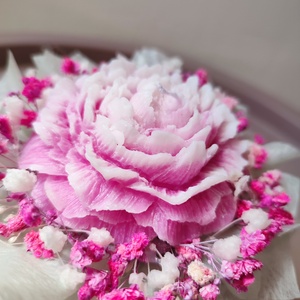 Gyertyabox Bazsarózsa - pink zöld - otthon & életmód - gyertya, illat, aroma - gyertya - Meska.hu