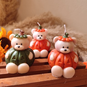 Halloween maci,  kézműves gyertya - Meska.hu
