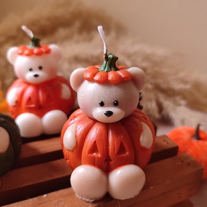 Halloween maci,  kézműves gyertya - otthon & életmód - gyertya, illat, aroma - gyertya - Meska.hu