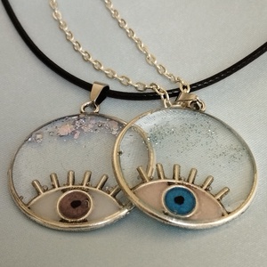 Kék szem nyaklánc - ékszer - nyaklánc - medál - Meska.hu