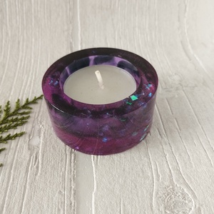 Lila mécsestartó - otthon & életmód - gyertya, illat, aroma - mécses és mécsestartó - Meska.hu