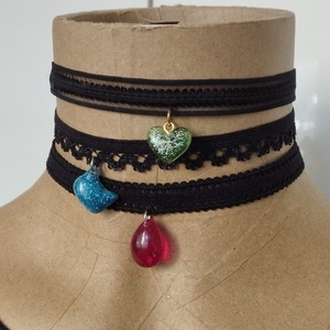 Choker nyaklánc többféle - ékszer - nyaklánc - medálos nyaklánc - Meska.hu