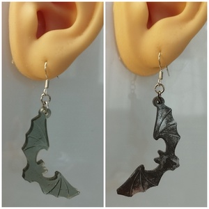 Denevér alakú fülbevaló kétféle - ékszer - fülbevaló - lógó fülbevaló - Meska.hu