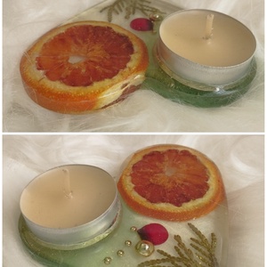 Narancsos mécsestartó két féle - otthon & életmód - gyertya, illat, aroma - mécses és mécsestartó - Meska.hu