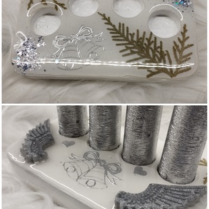 Adventi koszorú újragondolva többféle  - karácsony - adventi díszek - adventi koszorú - Meska.hu