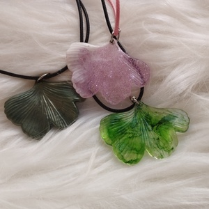 Ginkgo levél nyaklánc - ékszer - nyaklánc - medálos nyaklánc - Meska.hu