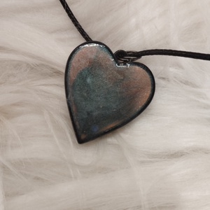 Fekete madártollas nyaklánc - ékszer - nyaklánc - medálos nyaklánc - Meska.hu