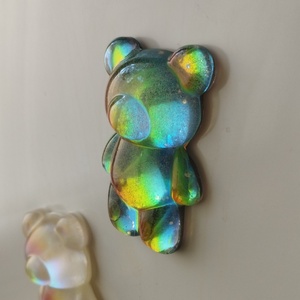 Színjátszó maci mágnes -sötét - otthon & életmód - konyhafelszerelés, tálalás - konyhai dekoráció - hűtőmágnes - Meska.hu