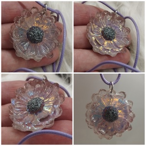 Cuki virág nyaklánc - ékszer - nyaklánc - medálos nyaklánc - Meska.hu