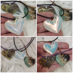 Szívem nyaklánc több színben - ékszer - nyaklánc - medálos nyaklánc - Meska.hu