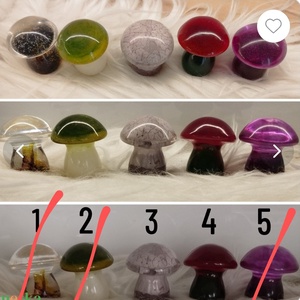 Kicsi gomba dekoráció -több színben - otthon & életmód - dekoráció - dekoratív figurák és szobrok - Meska.hu