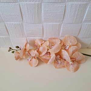 Élethű gumis orchidea ág-barack, Kellékek & szerszámok, Dekorációs kellékek, Egyéb kellékek, , MESKA