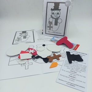 Hóember dekorgumi kézműves csomag, kreatív karácsonyi alkotás gyerekeknek és felnőtteknek, DIY (Csináld magad), Egységcsomag, Dekorgumi, MESKA