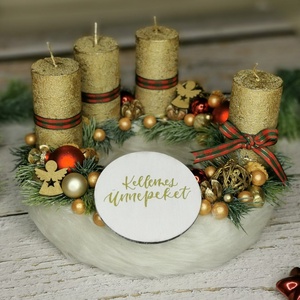 Adventi koszorú klasszikus színekben - Meska.hu