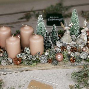 Adventi asztaldísz - karácsony - adventi díszek - adventi asztaldísz - Meska.hu