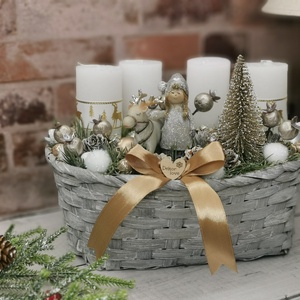 Adventi asztaldísz - karácsony - adventi díszek - adventi asztaldísz - Meska.hu